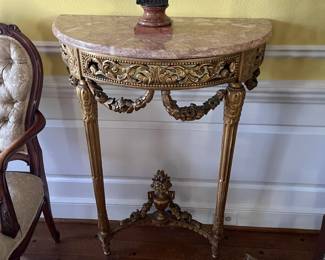 There are two of these console tables