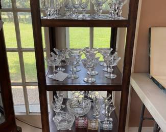 Vintage crystal glass American and French