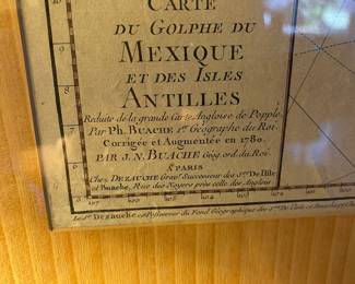 Carte Du Golphe Du Mexique et des Isles Antilles map