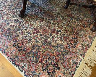 A close look at the "Floral Kirman" rug