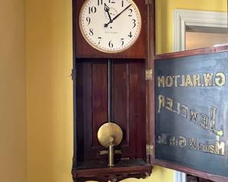 Here's a look inside. Notice the reverse painted glass door.