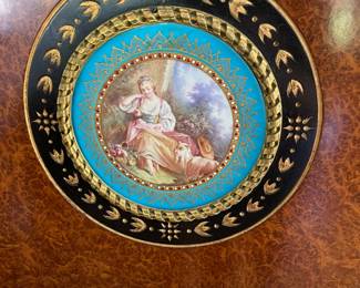 A close look at one of the French Sevres insets