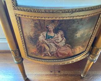 A close look at one of the three panels