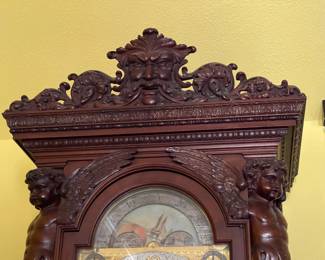 Top ornamentation of the Grandfather Clock