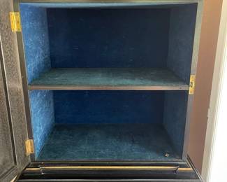 Inside of the second Blackwood Victorian cabinet