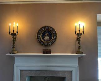 Looking at the mantle in the Master Bedroom