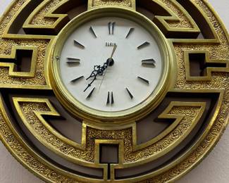 This vintage wall clock can be found in the Kitchen. It was made by Elgin