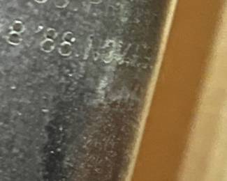 More of the makers marks on the Grandfather clock chimes