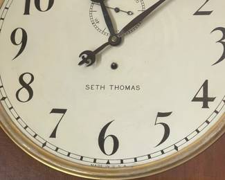 It is a Seth Thomas clock made in the USA