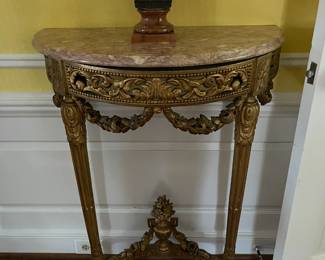 Full view of the console table
