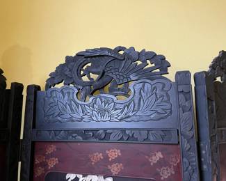 Carving at the top of the screen