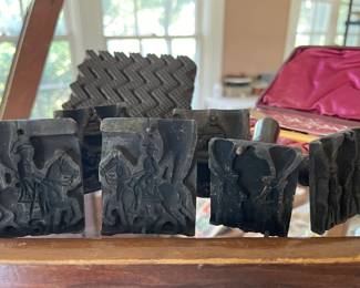 Vintage fabric stamps