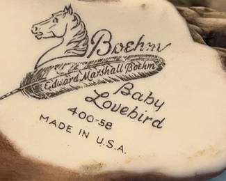 Boehm stamp Baby Lovebirds