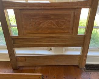Ranch Oak twin bed head board