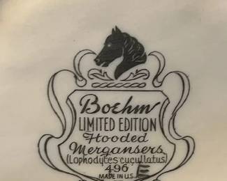 Boehm stamp for the Hooded Merganser