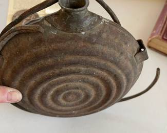 This Bullseye canteen is from the Civil War