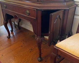 Showing one of the small cupboards.