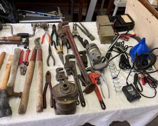 Hand tools in the garage