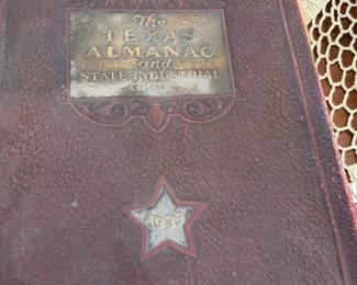 Leather bound Texas Almanac