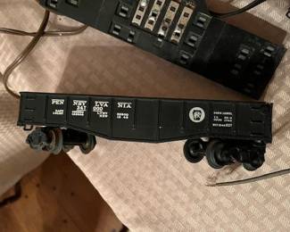 Side view one of the Lionel dump cars