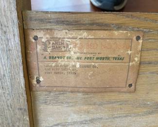 Vintage Ranch Oak furniture, made in Fort Worth, Texas, we have two of these twin beds and many other pieces.