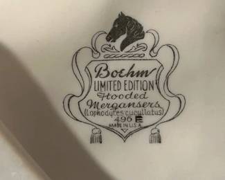 Boehm stamp for the Hooded Merganser