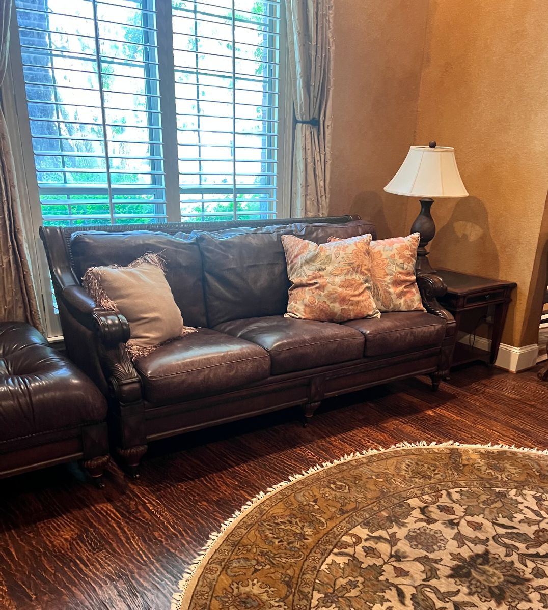 Formal Leather Couch