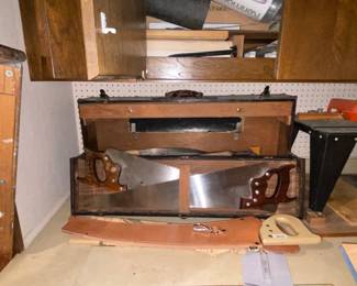 Tools chest , saws and more