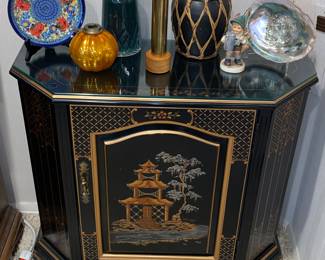 Asian inspired cabinet