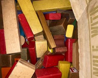 Vtg toy blocks