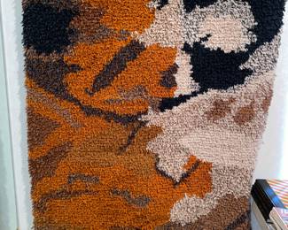 60s Ege Rya MCM Scandinavian /Danish wall rug art