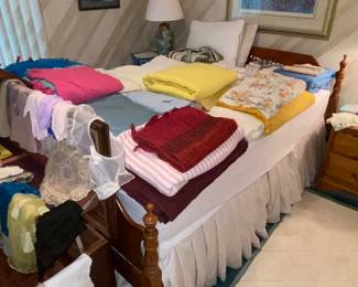 Full bed with mattress and box
spring