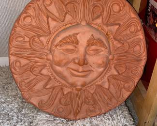 Comanche pottery sun art