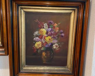Floral oil painting