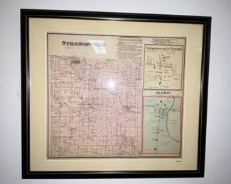 Strongsville framed map