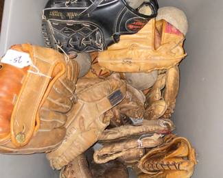 Assorted Vtg. Baseball mitts