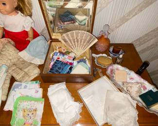 Assorted linens and hankies