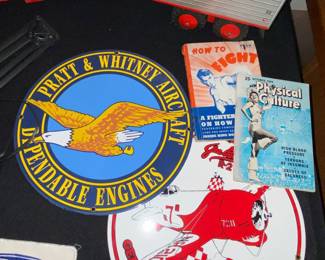 Aircraft metal signs