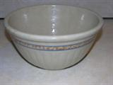 Signed Red Wing Red Sponge Banded Large Kitchen Bowl, very old