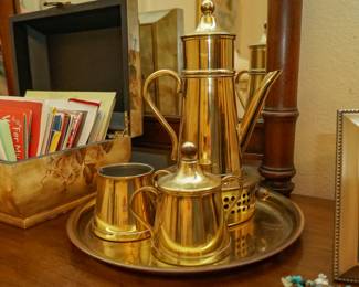 Brass tea service
