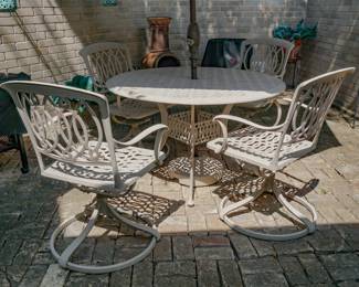 Patio table and chairs