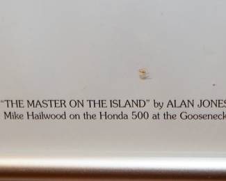 The Master on the Island, Alan Jones, S/N print