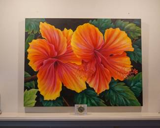 Oversized painting by Phoebe MacDonald