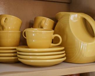 Yellow Fiesta dinnerware