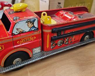 VINTAGE FIRETRUCK TOY