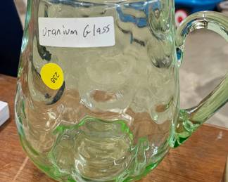 URANIUM GLASS PITCHER