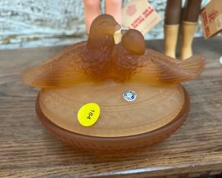 AMBER LOVEBIRD DISH