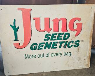JUNG SEED METAL SIGN