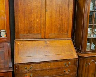 Antique drop front secretary desk