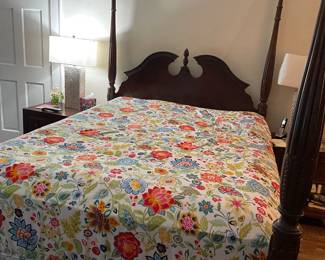 Queen Rice Carved Bed by Kincaid